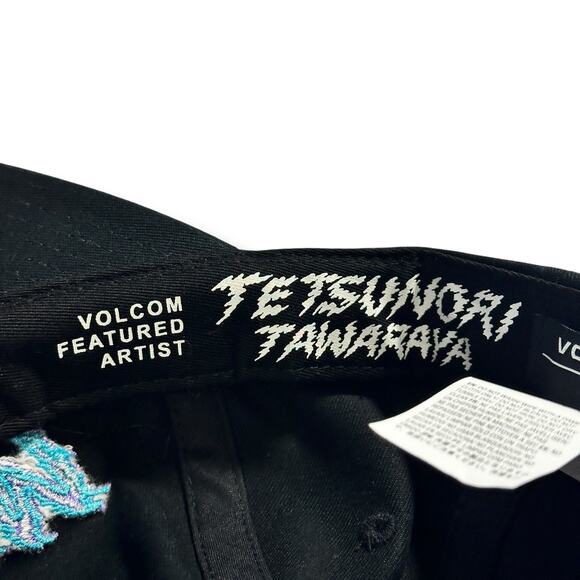 Volcom Tetsunori Tawaraya Embroidered Snapback Hat Big Boys One Size - Picture 4 of 6